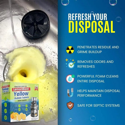 GharJoy LemonBlast (Pack of 12) BUY 1 GET 1– Instant Drain Unclogger and Odor Remover.