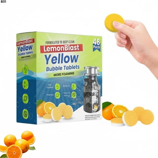 GharJoy LemonBlast (Pack of 12) BUY 1 GET 1– Instant Drain Unclogger and Odor Remover.